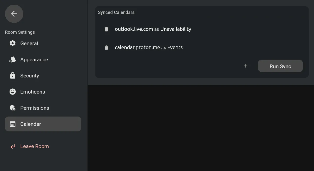 Synced Calendars View